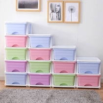 Large drawer type storage box thick toy storage box storage box storage cabinet