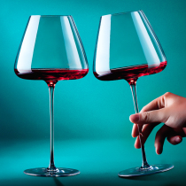 Gift box champagne glasses ins Wind goblet Bordeaux oversized red wine glass household crystal glass a couple