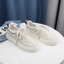 MISS home ins Port wind board shoes Super fire small white shoes women 2021 summer new wild Korean version of chic board shoes