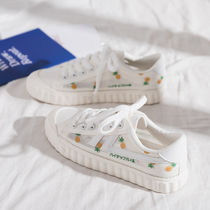 Spring and summer new canvas white shoes womens 2020 summer trendy shoes net shoes student breathable mesh all-match board shoes