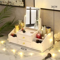 Dormitory Mirror Small Table Dresser Makeup Mirror Desktop Home Office Nordic Net Red Dresser Cute