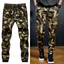 Camouflage pants mens leggings army pants army camouflage tactical overalls loose cotton summer thin camouflage pants wear-resistant