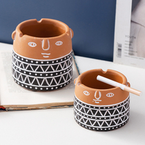Nordic Ins Wind Cute Teenage Girl Hearts Face Ashtrays Creativity Home Personality Trend Living Room Day Style Brief