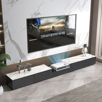 Italian simple laser TV special cabinet Telescopic table Home theater intelligent projector Rock board TV cabinet floor