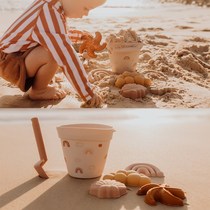 Danish silicone beach toys children baby shovel digging dinosaur ins Wind soft glue material