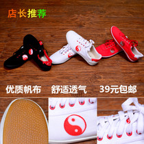 Aozhiwu Taiji shoes men and women tendon sole canvas Taijiquan shoes practice cloth shoes morning practice martial arts shoes
