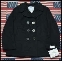 Classic recommended US domestic Haijun winter PEACOAT 740 pure wool black coat King Original version