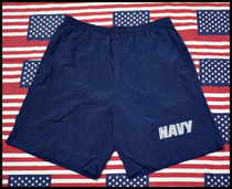US-made Haijun NAVY USN dark blue NAVY blue reflective PT running shorts original