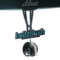 hellaflush tide card boutique BBS modified loading hub rear-view mirror pendant car hanging ornament upscale