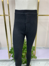 2021 Mens new winter thick warm plus velvet thick warm gray waist wool pants men men