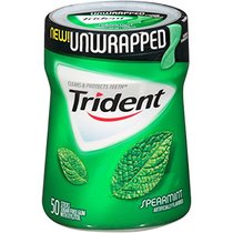 Trident Unwrapped Gum Spearmint 50-ct Trident Rosin Port