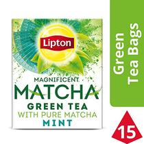 Lipton Magnificent Matcha Green Tea Bags Mint 15