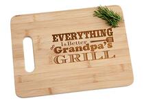 Everything is Better on Grandpas Grill Engraved Bamb