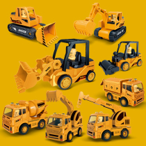 Inertial engineering vehicle rescue vehicle excavator shaking fire truck model June 1 Childrens Day toy birthday gift