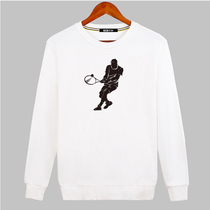 Tennis uniform cotton sweater long sleeve t-shirt jersey mens and womens top custom peripheral pullover club club ball printing