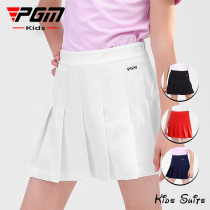 PGM Children Golf Clothing 2022 New Pint Girl Golf Skirt Summer Teen Golf Short Half Dress