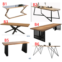 Wrought iron table legs Metal table legs bracket Bar table frame Custom office desk Conference table Household table legs Table legs