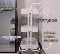 IKEA nail stroller hairdressing tool cart storage rack wheeled bedroom desktop cosmetic rack kitchen rack