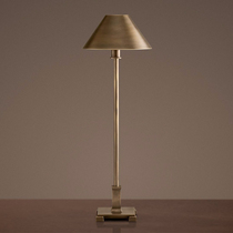 Export American retro modern simple living room bedroom iron table lamp designer soft Villa vertical table lamp