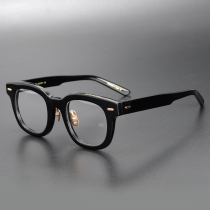 Japan Hawksbill High Goggles Handmade Glasses Retro Personality Plates Frames Box Temperament Men And Women Literary And Artistic Little Faces