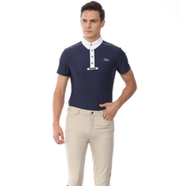 Summer Speed Dry Equestrian T-shirt Riding POLO Jersey Teen Equestrian Racing Suit Short Sleeve Rider Suit Man Riding