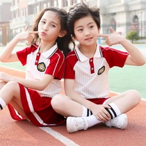 Kindergarten garden clothes summer cotton primary school uniforms sports graduation clothes short sleeve set Autumn childrens class clothes