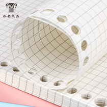 Boutique Cornell loose-leaf book can replace the inner core horizontal line small square student universal disassembly grid notepad