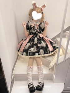 [Rabbit Tea Party Intention Jinbi] # The second piece is half price # Original by Meiguo Sensen # Lolita bhiner lolita fashion