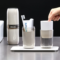 Travel toothbrush storage box gargle Cup tooth bowl wash cup high-end portable dental set brush tooth Cup
