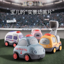 Car toy boy inertial return deformation Engineering Car children bus set 2-3-4 years old boy 5 baby