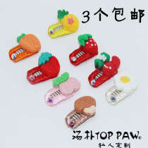 New pet fruit tie BB broken hairclip hair clip Teddy Yorkshire marzis dog clip hair accessory