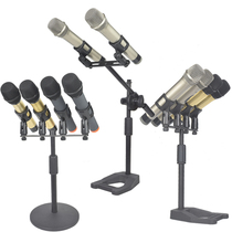 Drag two yi tuo si desktop hua tong jia double four conference microphone desktop stand speech tai shi jia