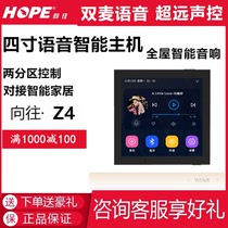 HOPE Z4 Q3 background music host Ali intelligent voice intelligent control wifi Bluetooth speaker controller