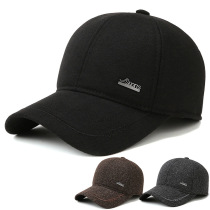 Winter new baseball cap middle-aged and elderly hat mens autumn and winter cap outdoor sports cold protection warm ear protection