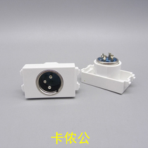 128 type male Callon module welding occupies a microphone male Cannon ground plug in the voice of the microphone audio
