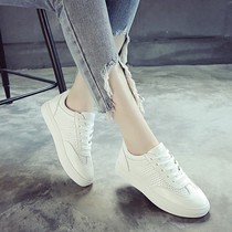 Special length and short feet size code customized leather female shoes high and low shoes only invisible inner high and high shoes