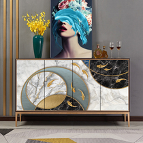 Light luxury dining side cabinet living room decoration cabinet storage locker modern simple hall cabinet shoe cabinet entrance hall cabinet