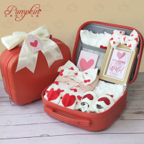 Baby gift box Red love festive blessing little princess full moon Baby 100th birthday newborn gift items