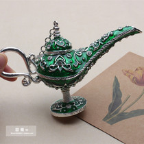 High-end Russian bronze jewelry box large Aladdin magic lamp color tin diamond jewelry box ornaments nationwide