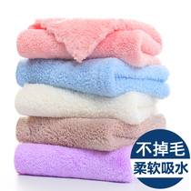5-pack Childrens adult face towel Womens beauty towel Baby towel Square towel Soft water absorption does not lose hair