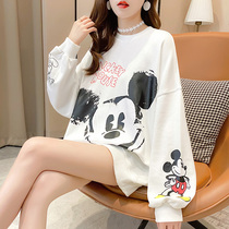 Pregnant womens spring clothes loose blouses womens 2022 new fashion nets red spring and autumn in pregnant womens sweatshirt with little subreddits