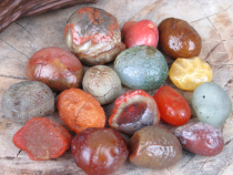 Meridian beads and currency goods Gobi agate stone 12 to 20mm 80 pieces about 250g