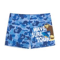 Swimming trunks mens anti-embarrassment flat-angle swimsuit professional three-point double-layer swimming trunks hot spring swimming trunks swimsuit for boys shorts