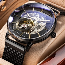 Swiss watch mens ultra-thin fully automatic mechanical table luminous waterproof hollowed-out Top  mens table trends