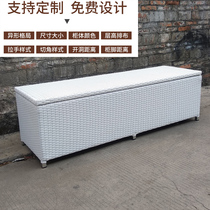 Customized American high cabinet short cabinet outdoor glove cabinet balcony shoe cabinet locker outdoor rattan garden storage cabinet