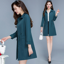 This years popular windbreaker long thin coat noble lady high-end foreign style thin 2021 Spring and Autumn new female