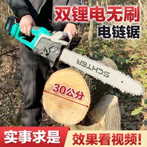 Lithium electric high-power logging saw Rechargeable electric chain saw Wireless outdoor household logging bamboo fruit tree pruning saw