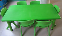 Plastic childrens 6-person table Plastic chair Childrens desks and chairs for kindergarten early education center