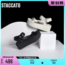 Thagatu summer new twist shoes thick bottom heightening muffins sandals sandals women sandals EBR04BL1