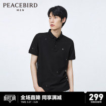 Taiping Bird Mens Summer New Small Embroidery Men Polo Shirt Business POLO Short Sleeved Men Sleeve T-shirt